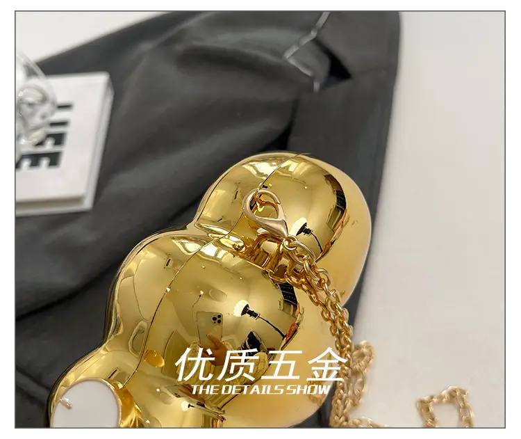 Golden Crossbody Bag for Women European American High End Evening Bag — feature 6