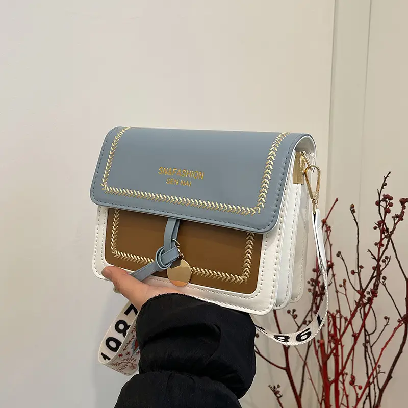 Trendy Women's Crossbody Bag with Wide Strap - Image 8
