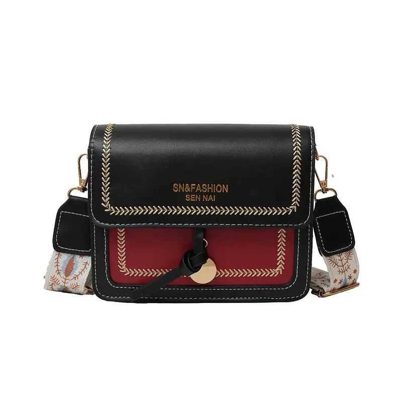 Trendy Women's Crossbody Bag with Wide Strap - Image 9