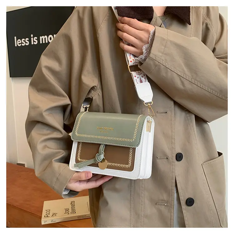 Trendy Women's Crossbody Bag with Wide Strap — feature 11