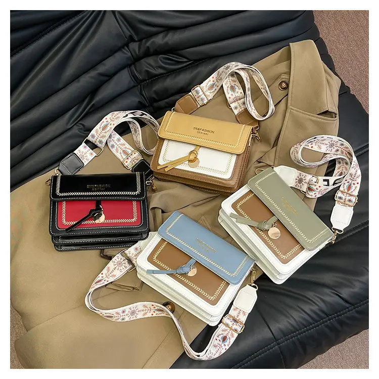 Trendy Women's Crossbody Bag with Wide Strap — feature 20