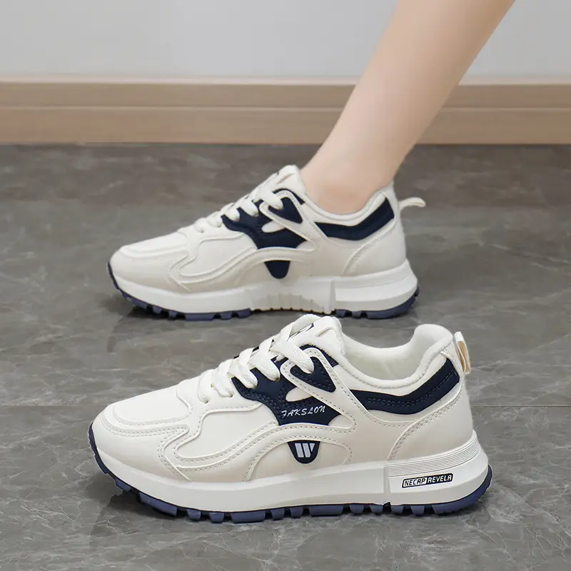 fleece-lined Thickened sneaker Women's 2024 Winter New White Shoes Women's All-match Non-slip Warm Women's Cotton Shoes 5162