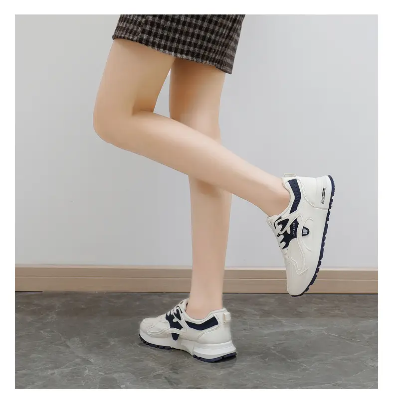 fleece-lined Thickened sneaker Women's 2024 Winter New White Shoes Women's All-match Non-slip Warm Women's Cotton Shoes 5162 — feature 15