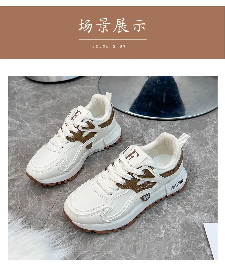 fleece-lined Thickened sneaker Women's 2024 Winter New White Shoes Women's All-match Non-slip Warm Women's Cotton Shoes 5162 — feature 18