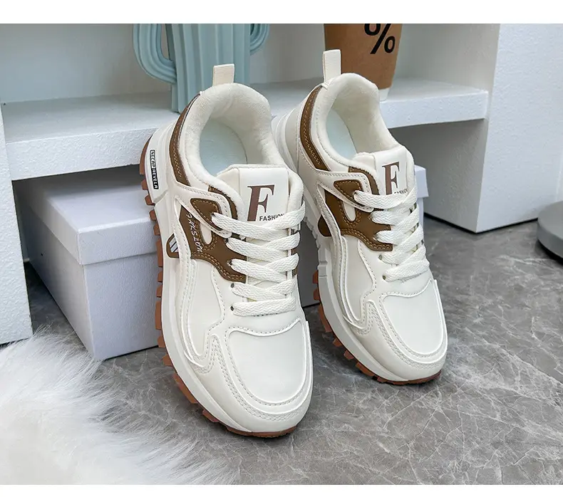 fleece-lined Thickened sneaker Women's 2024 Winter New White Shoes Women's All-match Non-slip Warm Women's Cotton Shoes 5162 — feature 19