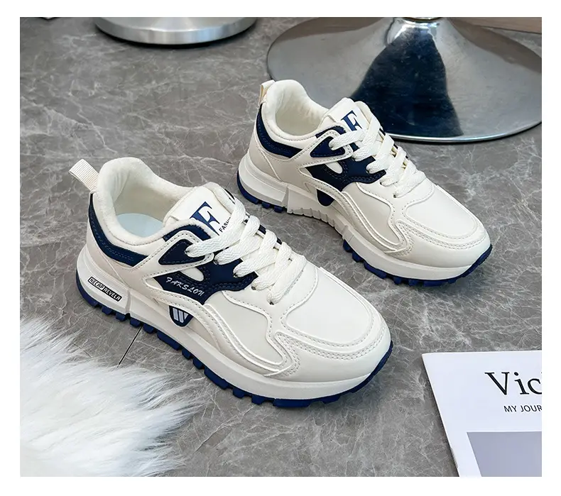 fleece-lined Thickened sneaker Women's 2024 Winter New White Shoes Women's All-match Non-slip Warm Women's Cotton Shoes 5162 — feature 22