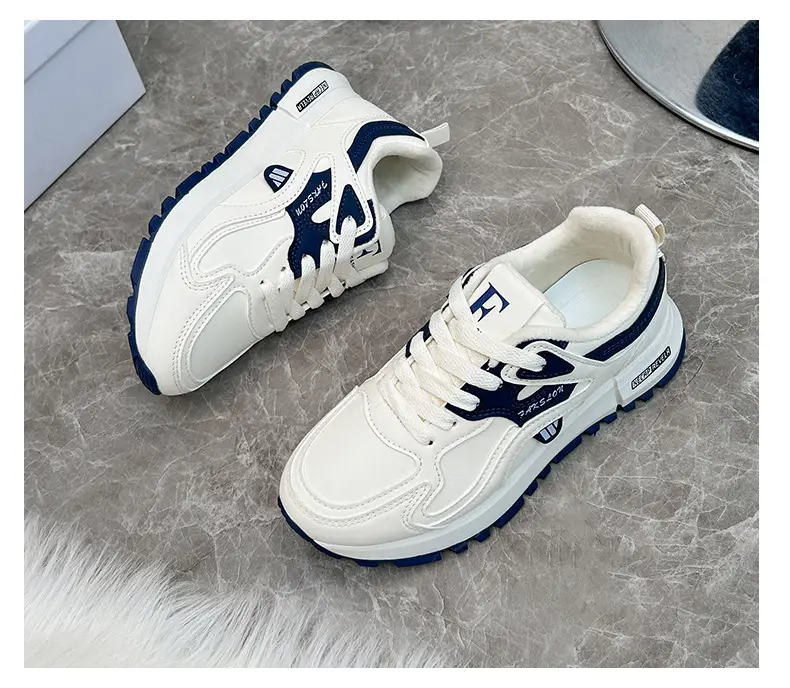 fleece-lined Thickened sneaker Women's 2024 Winter New White Shoes Women's All-match Non-slip Warm Women's Cotton Shoes 5162 — feature 24