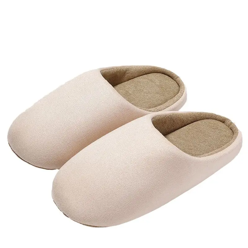 Japanese-Style Silent Slippers for Women, New Autumn and Winter Indoor Home Thick Plush Cotton Slippers, Men's Cotton Shoes Wholesale - Image 13