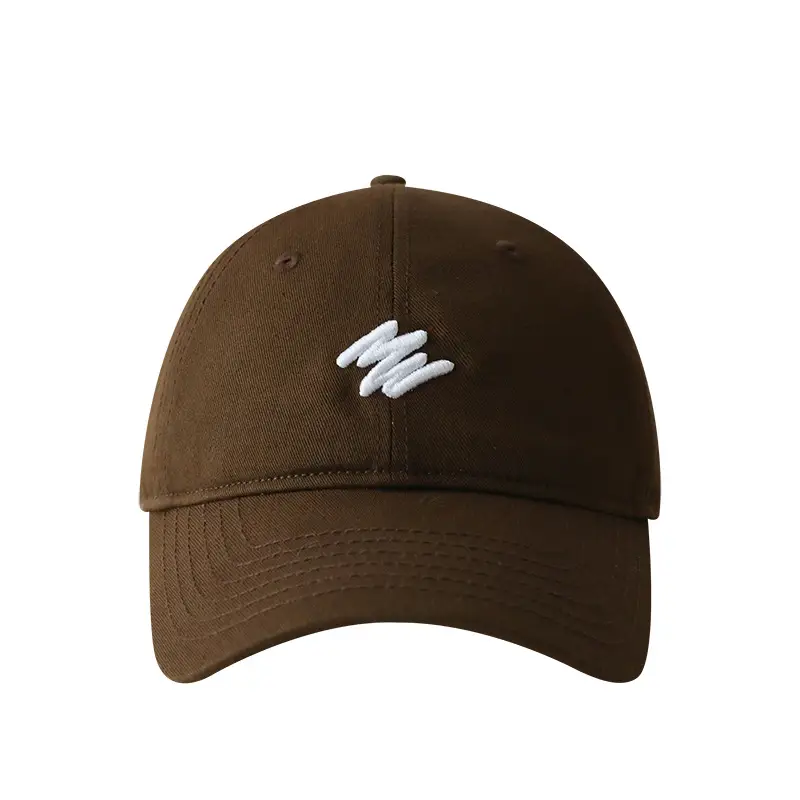 Men's Big Head Baseball Cap Brown Beige White Mark Show - Image 12