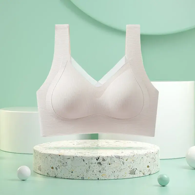 Wide Shoulder Strap Fixed Cup Underwear for All Body Types - Image 2