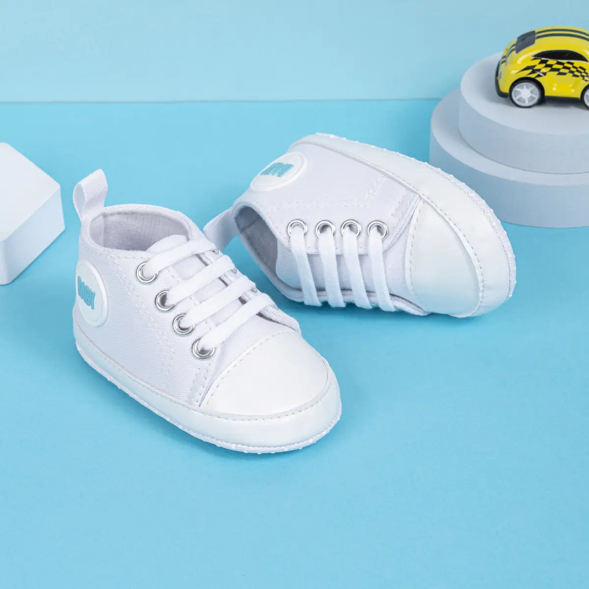 Pink Canvas Toddler Shoes with Soft Sole — feature 11