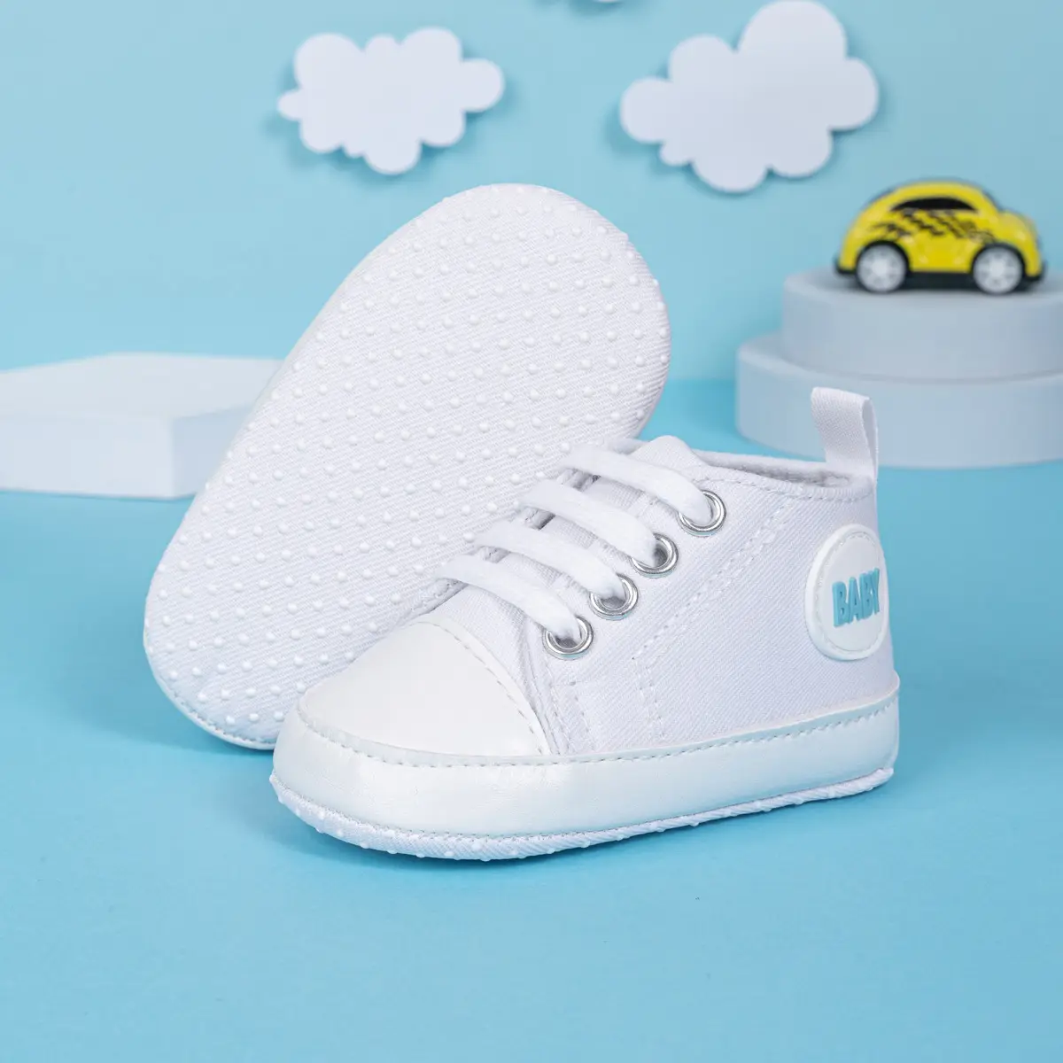 Pink Canvas Toddler Shoes with Soft Sole — feature 14