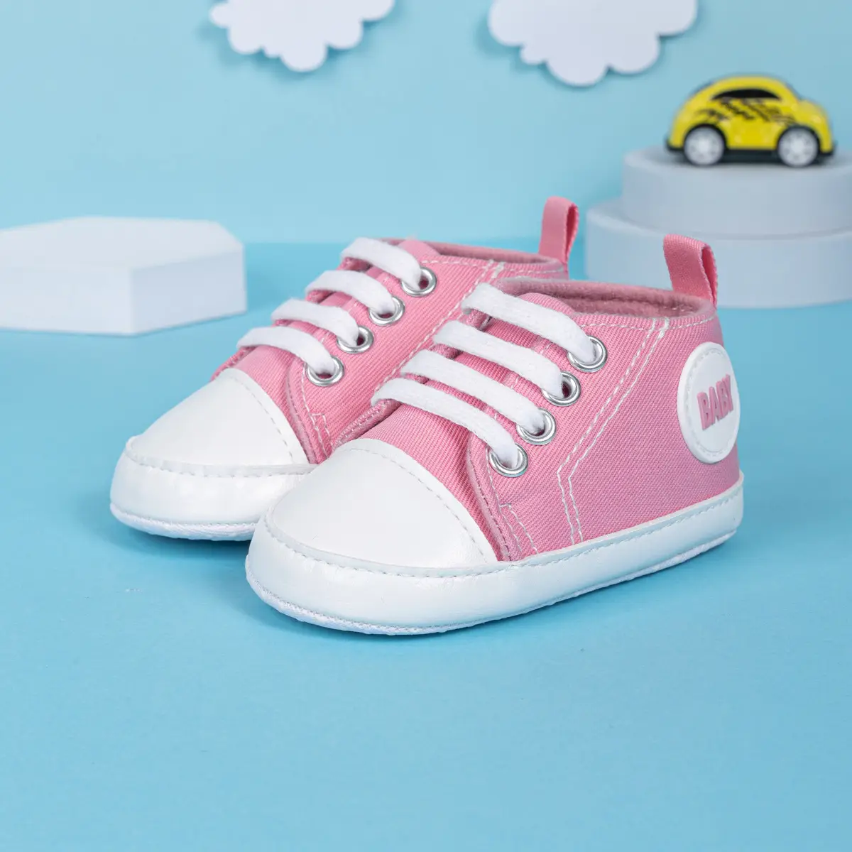 Pink Canvas Toddler Shoes with Soft Sole — feature 16