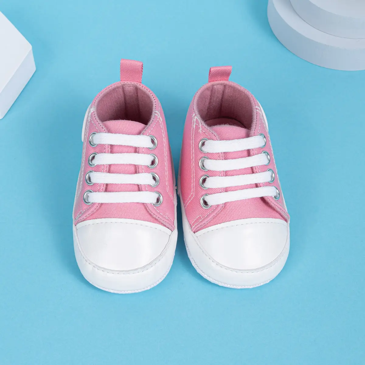 Pink Canvas Toddler Shoes with Soft Sole — feature 19