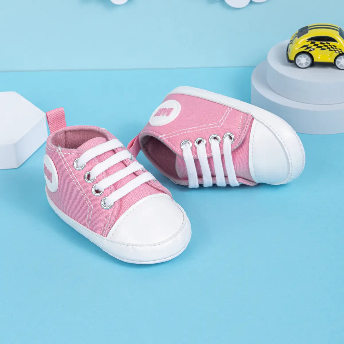 Pink Canvas Toddler Shoes with Soft Sole — feature 20