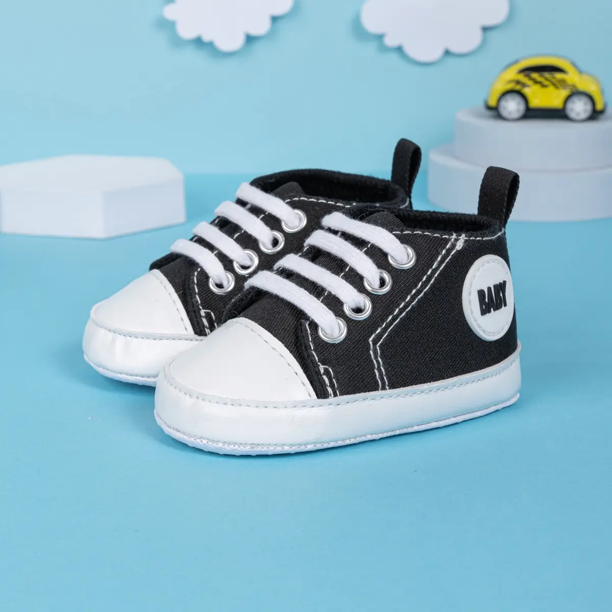 Pink Canvas Toddler Shoes with Soft Sole — feature 23