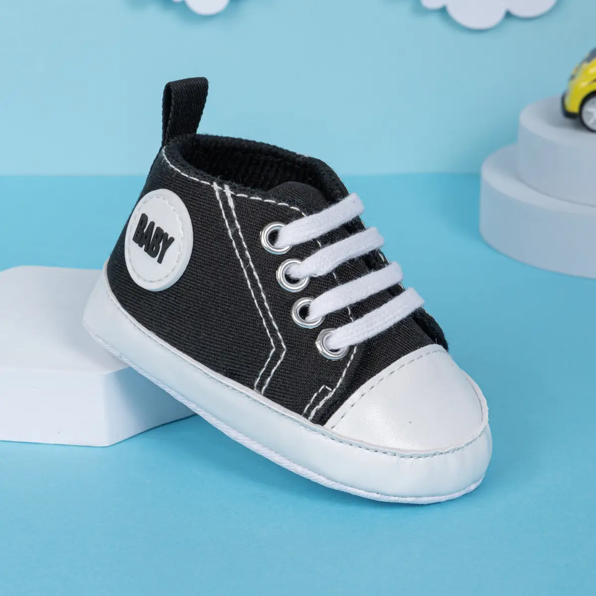 Pink Canvas Toddler Shoes with Soft Sole — feature 24