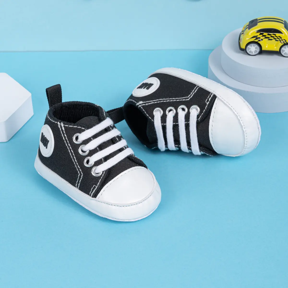 Pink Canvas Toddler Shoes with Soft Sole — feature 26