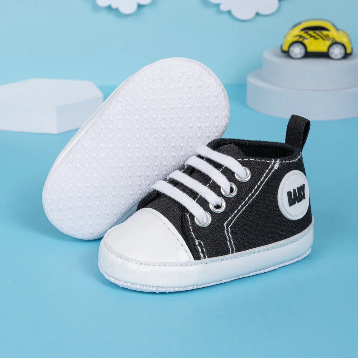 Pink Canvas Toddler Shoes with Soft Sole — feature 28