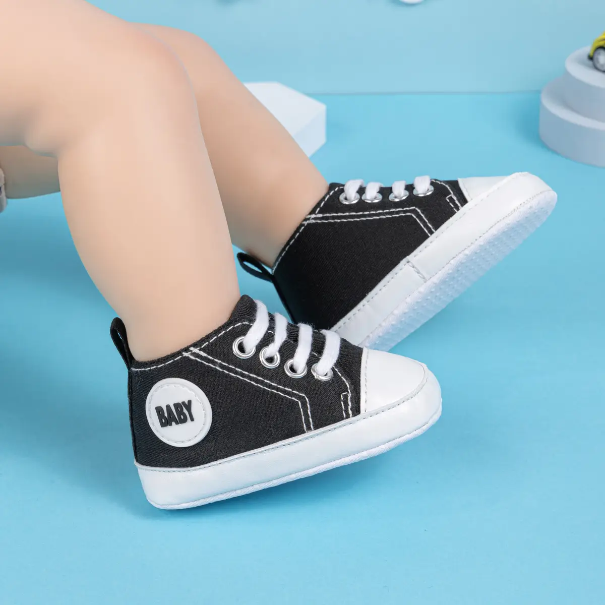 Pink Canvas Toddler Shoes with Soft Sole — feature 30