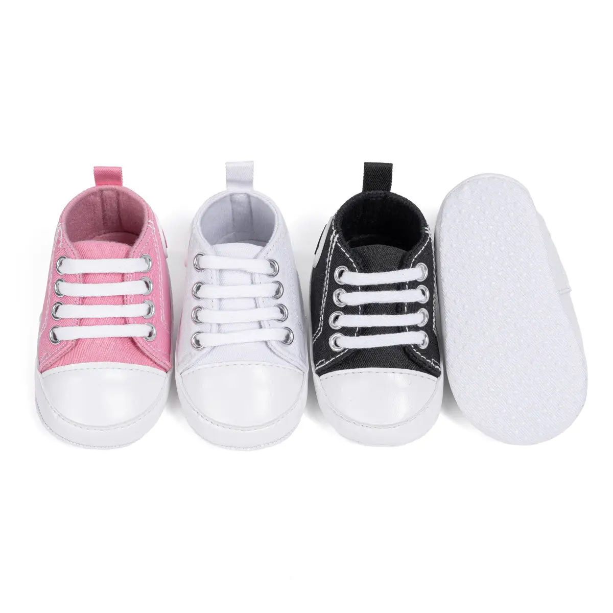 Pink Canvas Toddler Shoes with Soft Sole — feature 7