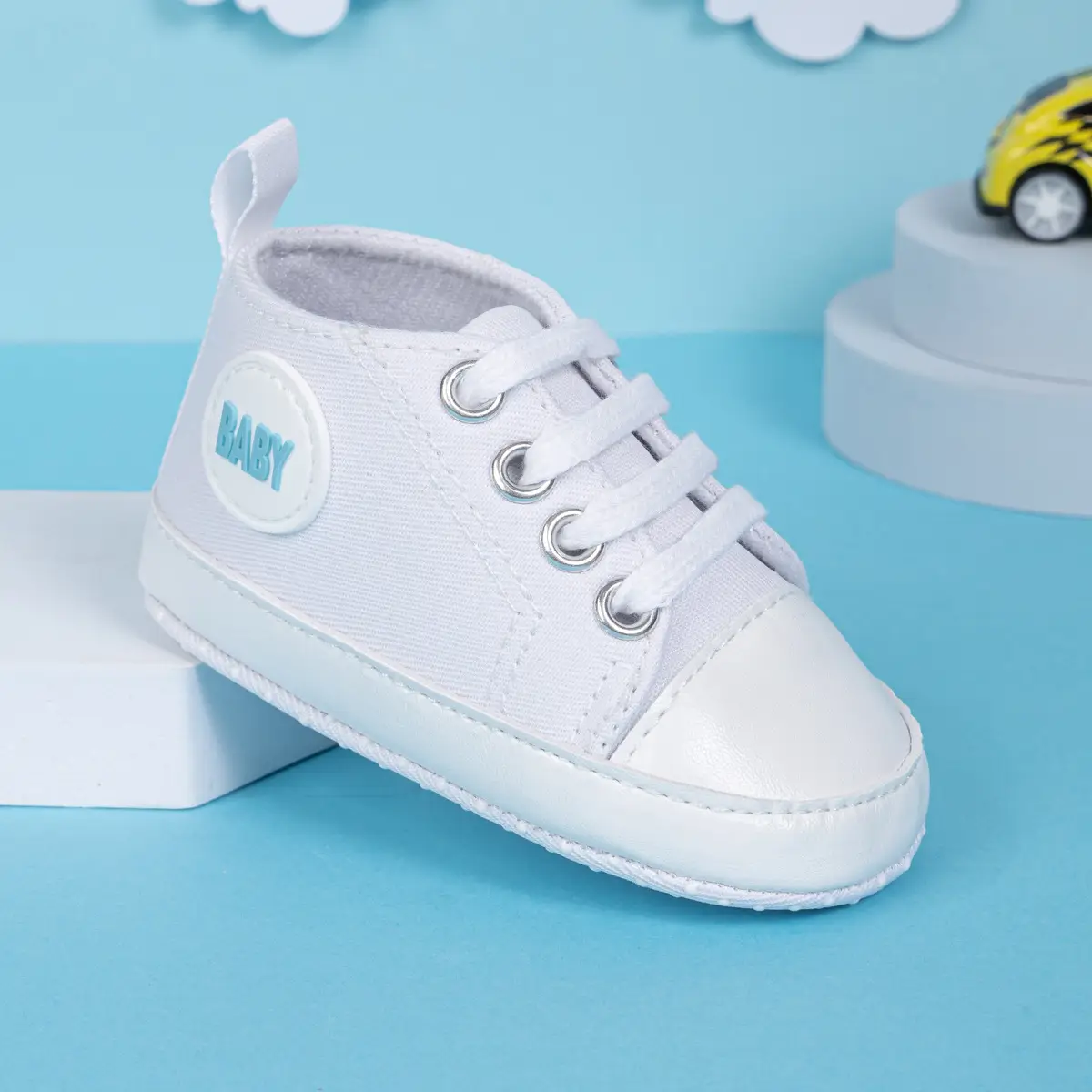 Pink Canvas Toddler Shoes with Soft Sole — feature 9