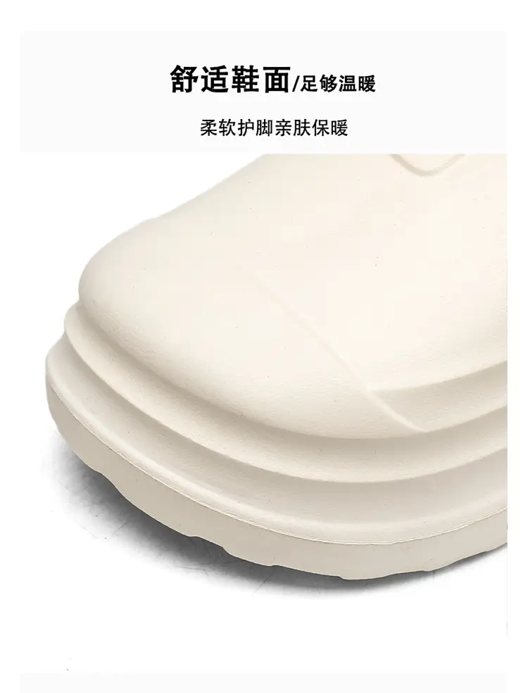Men's cotton slippers winter bag heel home warm warm cotton shoes one pedal kitchen waterproof non-slip work shoes — feature 5