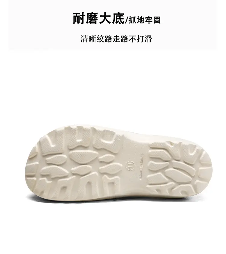Men's cotton slippers winter bag heel home warm warm cotton shoes one pedal kitchen waterproof non-slip work shoes — feature 7