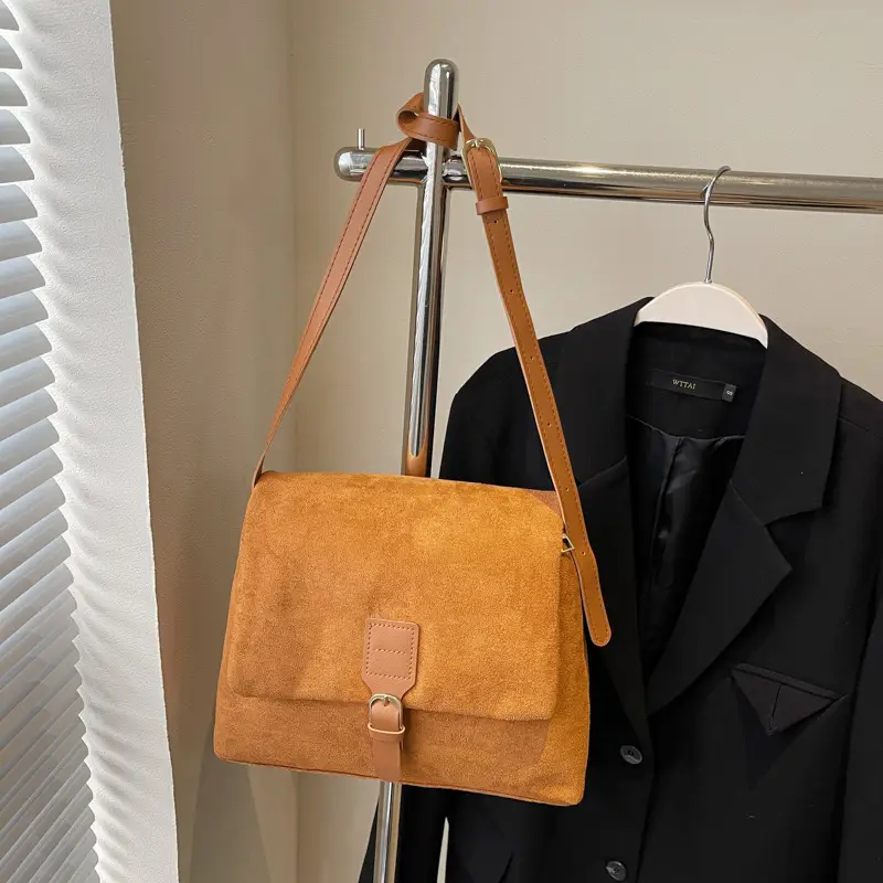 2024 Winter Korean Style Red Crossbody Bag