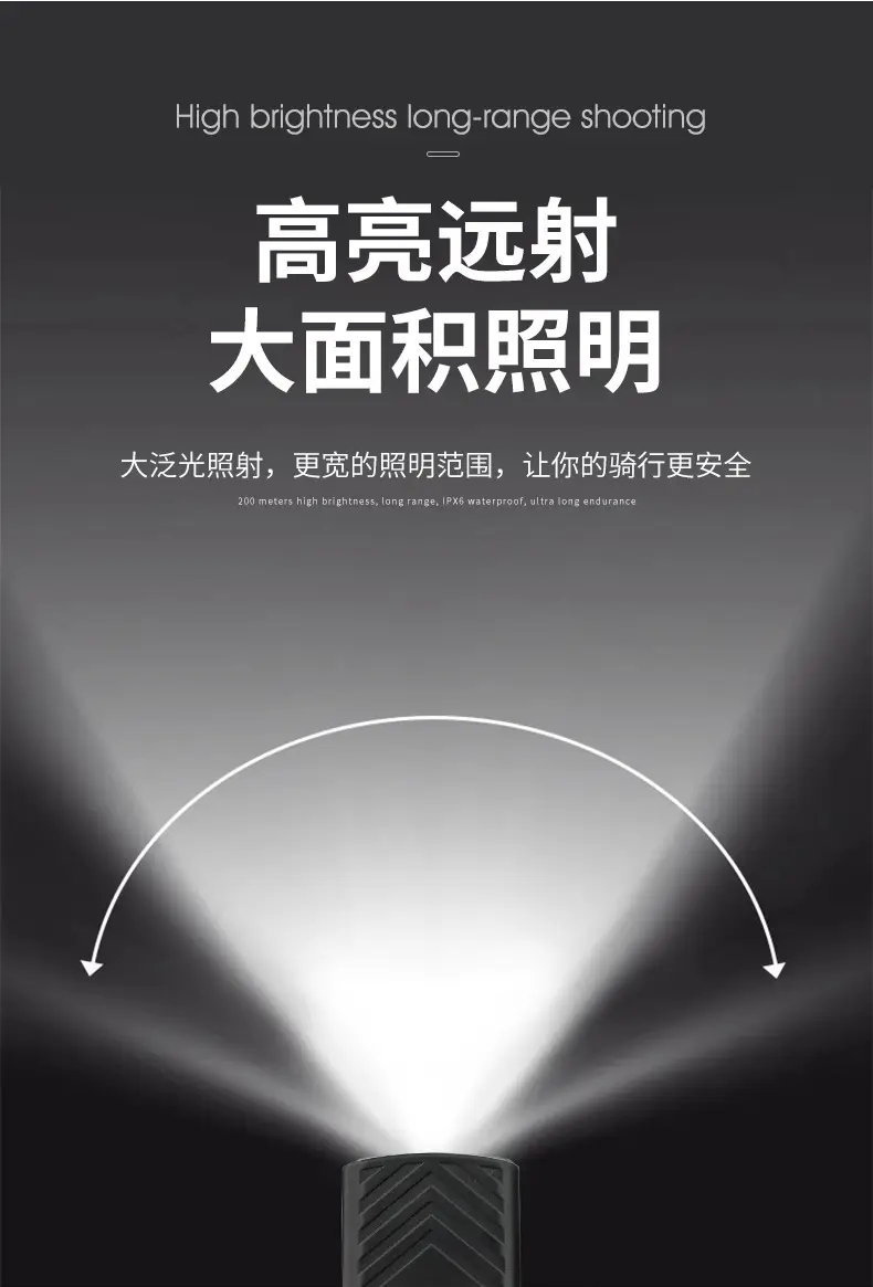 Intelligent Induction Night Bike Light 200m Range — feature 9