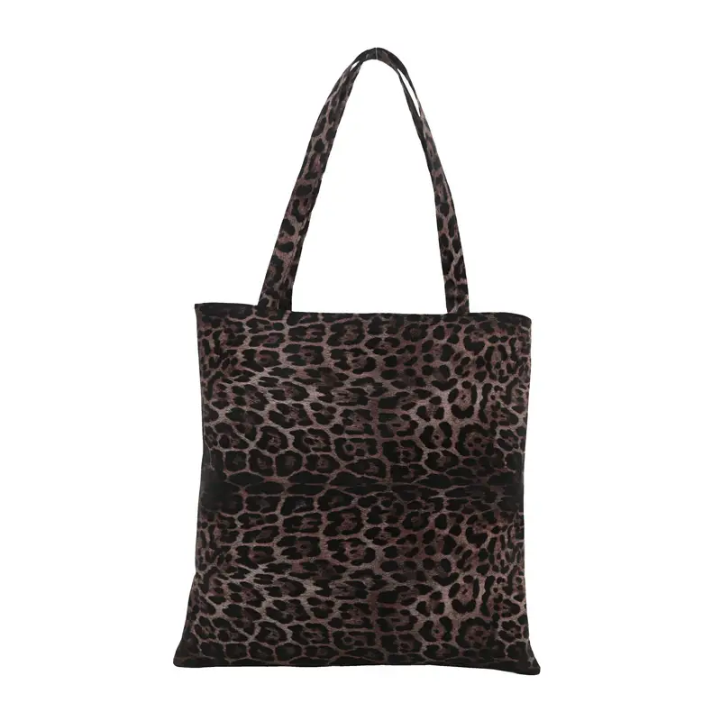 Women Leopard Print Tote Bag Large Capacity Casual Fashion