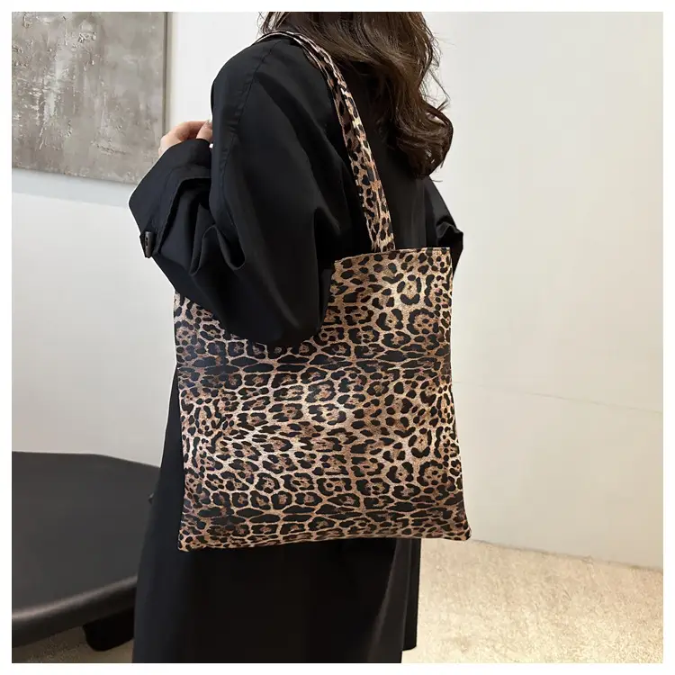 Women Leopard Print Tote Bag Large Capacity Casual Fashion — feature 10
