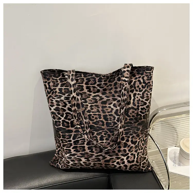 Women Leopard Print Tote Bag Large Capacity Casual Fashion — feature 24