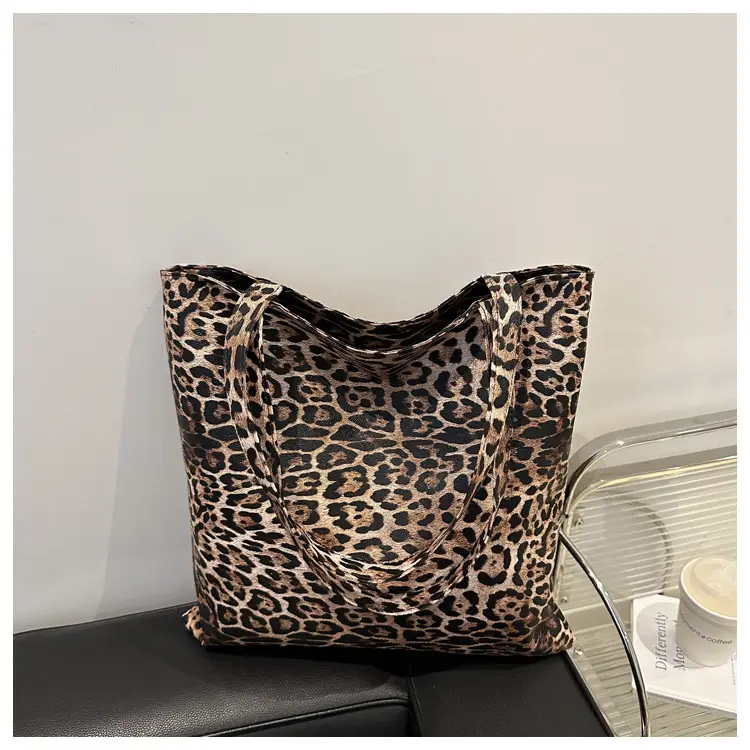 Women Leopard Print Tote Bag Large Capacity Casual Fashion — feature 25