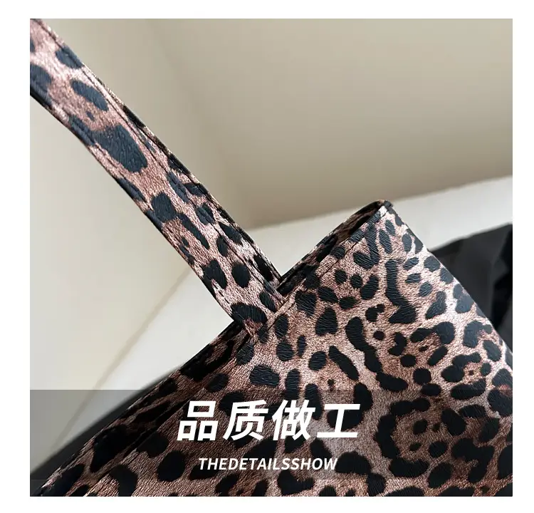 Women Leopard Print Tote Bag Large Capacity Casual Fashion — feature 4