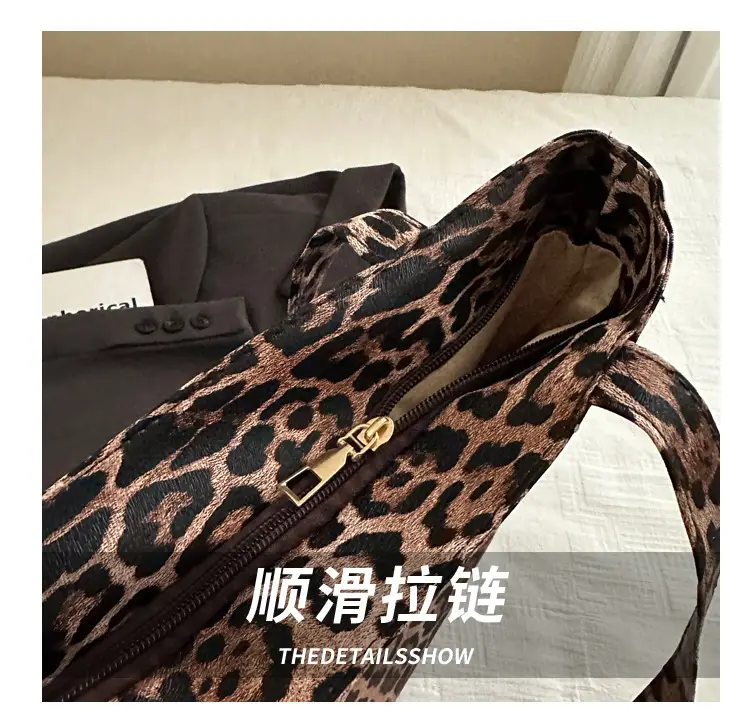 Women Leopard Print Tote Bag Large Capacity Casual Fashion — feature 5