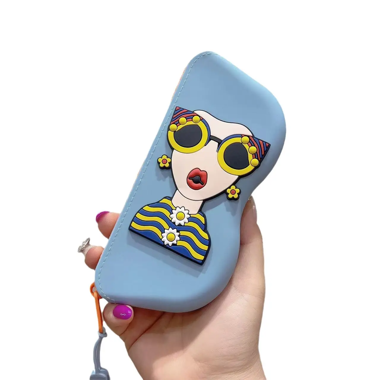Cute Silicone Sunglasses Storage Bag Waterproof Portable - Image 9