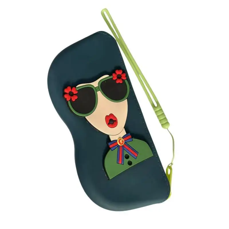 Cute Silicone Sunglasses Storage Bag Waterproof Portable - Image 3