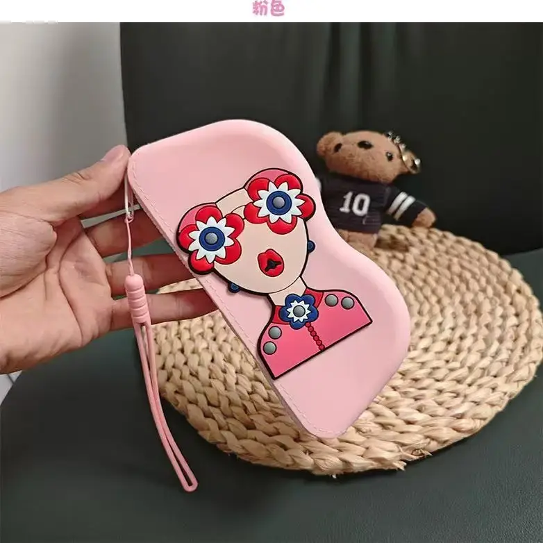 Cute Silicone Sunglasses Storage Bag Waterproof Portable - Image 4