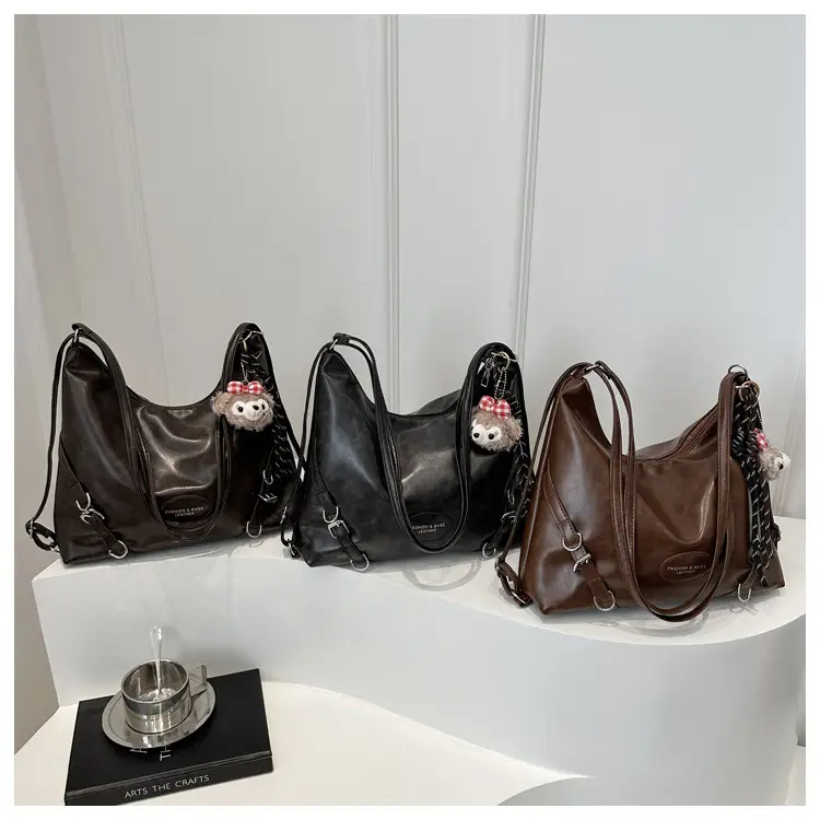 Maillard Women's Brown Shoulder Bag Large Capacity Multi-Use — feature 11