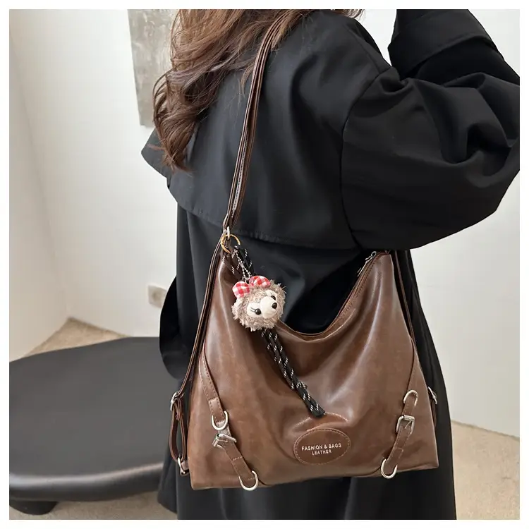Maillard Women's Brown Shoulder Bag Large Capacity Multi-Use — feature 14
