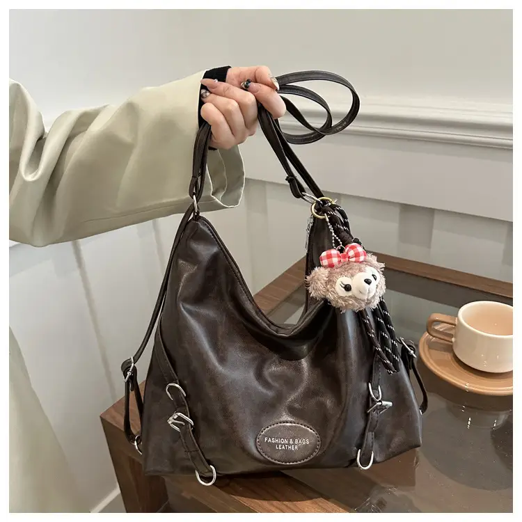Maillard Women's Brown Shoulder Bag Large Capacity Multi-Use — feature 16