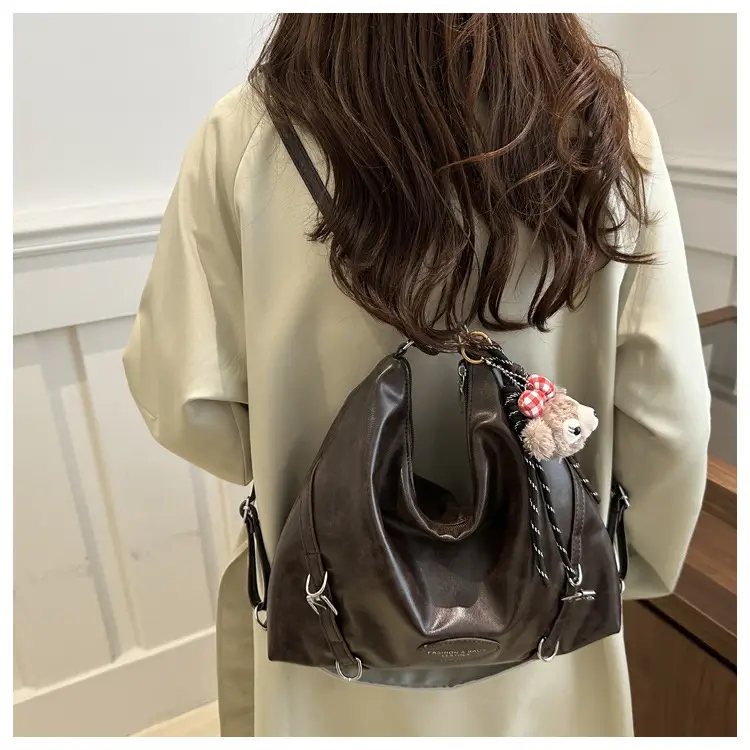 Maillard Women's Brown Shoulder Bag Large Capacity Multi-Use — feature 18