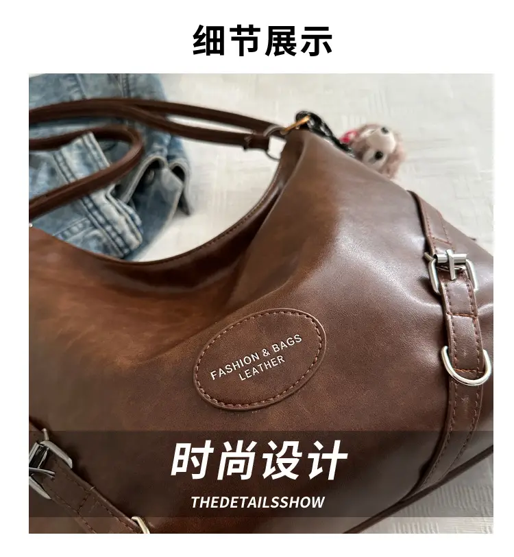 Maillard Women's Brown Shoulder Bag Large Capacity Multi-Use — feature 3