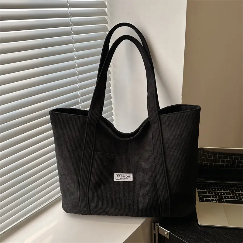 Velvet Large Capacity Shoulder Bag for College Students - Image 7