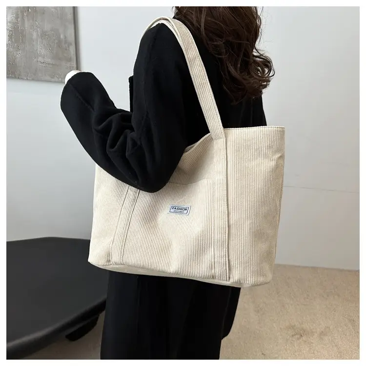 Velvet Large Capacity Shoulder Bag for College Students — feature 10