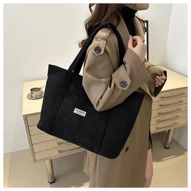 Velvet Large Capacity Shoulder Bag for College Students — feature 20