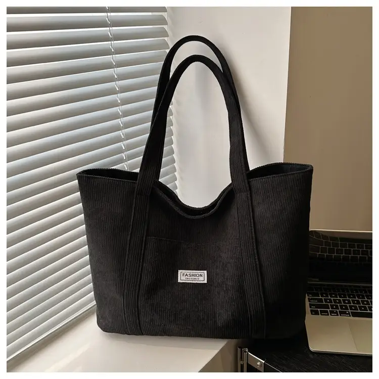 Velvet Large Capacity Shoulder Bag for College Students — feature 24