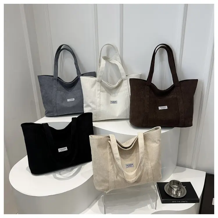 Velvet Large Capacity Shoulder Bag for College Students — feature 28