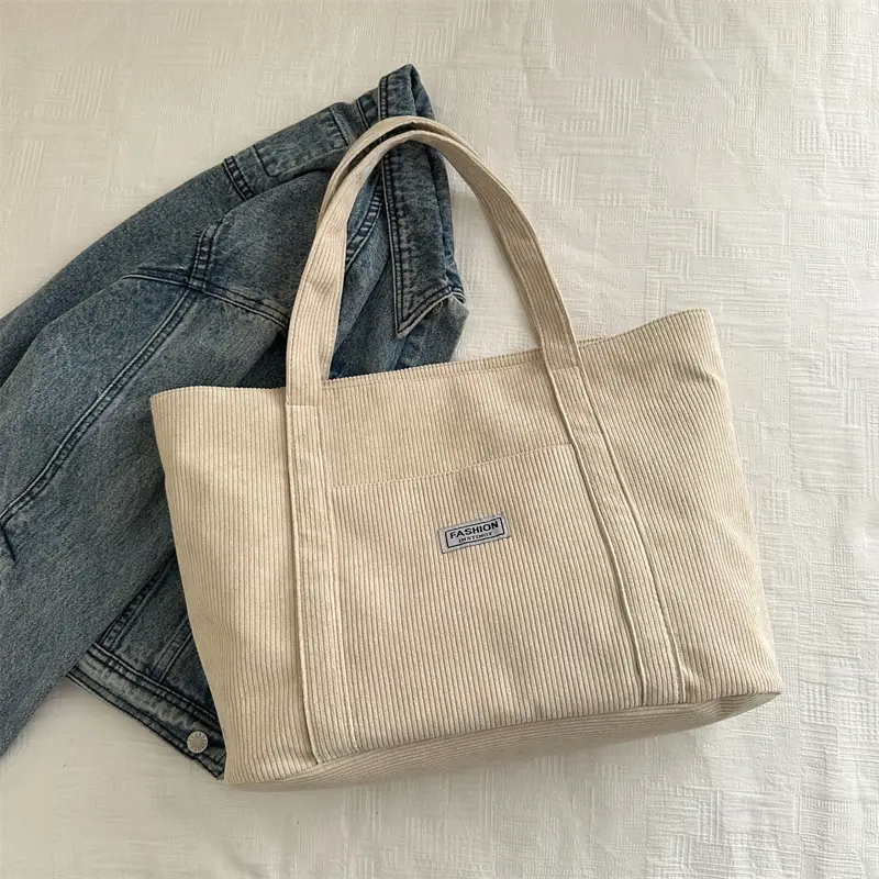 Velvet Large Capacity Shoulder Bag for College Students - Image 5